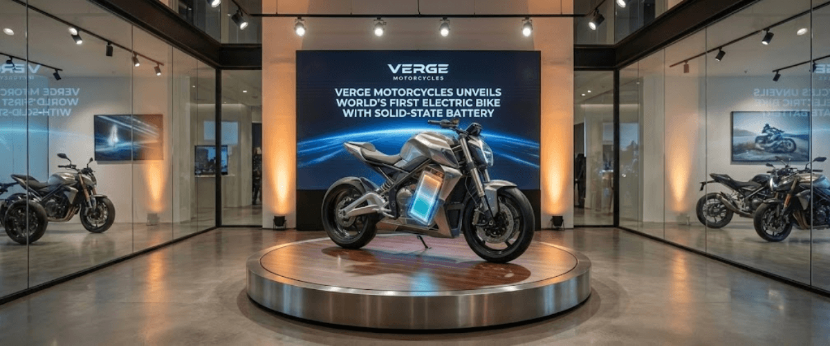 Verge Motorcycles Unveils World’s First Electric Bike with Solid-State Battery